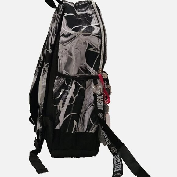 Justice Sport 3 Piece Full Size Metallic Backpack New - Picture 3 of 7
